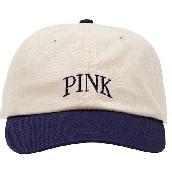 Victoria's Secret Accessories - Victoria's Secret PINK Adjustable Baseball Hat Navy Blue